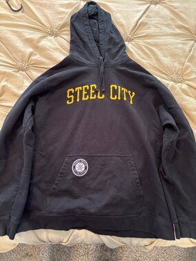 Steel City Hoodie - Black with Yellow Arch Logo